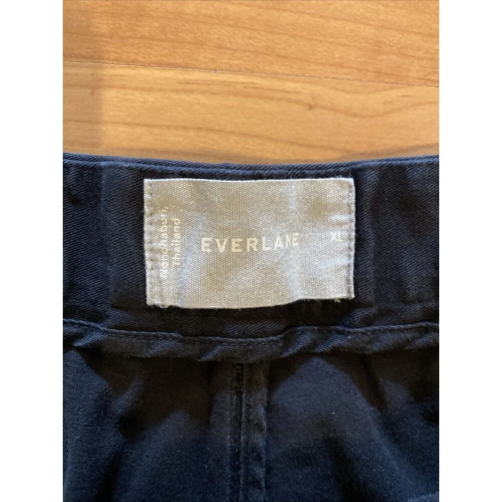 Everlane Mens Size XL The Pull-On Performance Chino Shorts Slim Stretch Black‎